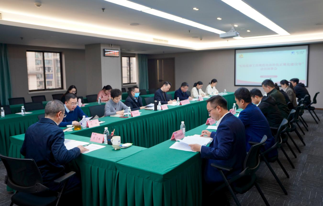 省纪委监委驻省腾龙国际平台集团纪检监察组召开“纪检监察工作规范化法治化正规化建设年”行动动员部署会议