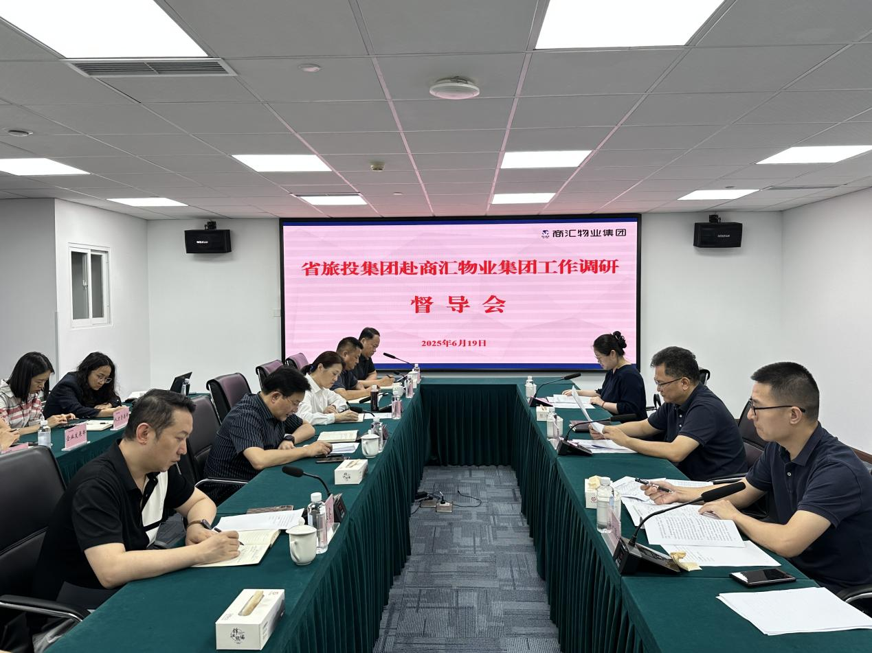集团副总经理汪宏带队督导商汇物业集团及腾龙国际平台航旅公司改革深化提升行动